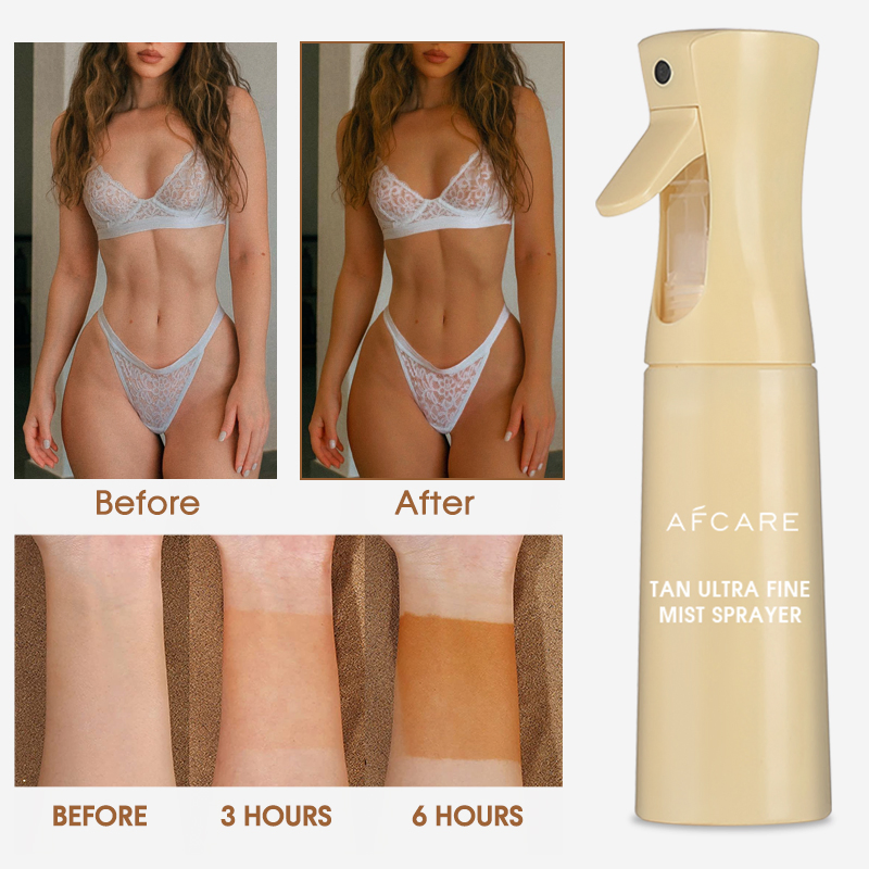 Free Design Logo Auto Spray Tanning Sunless Tanning Spray Fake Tan Spray Mousse