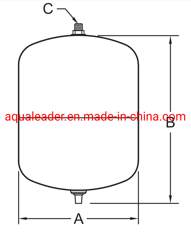 High Pressure Pre-Pressurized Steel Water Expansion Tank for Home Heating System