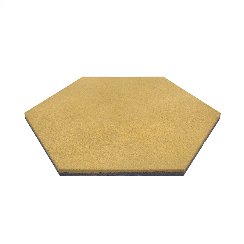 Wholesale High Quality Anti Slip Colourful Hexagon Rubber Tile Recycled Outdoor Rubber Tile for Kids Playground