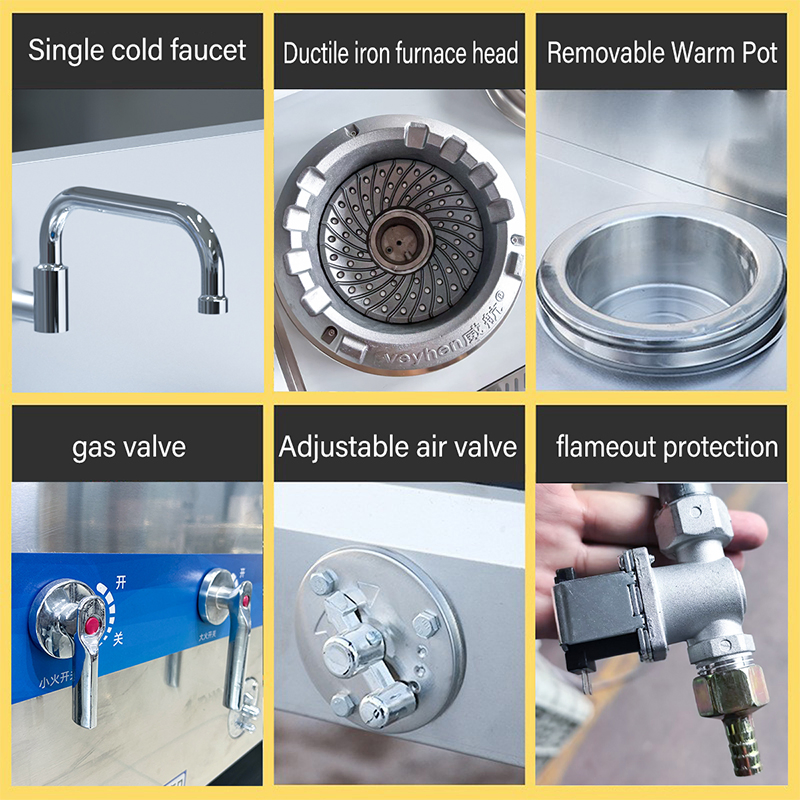 Budget-Friendly Dual-Ring Stainless Steel Gas Range for Outdoor Use