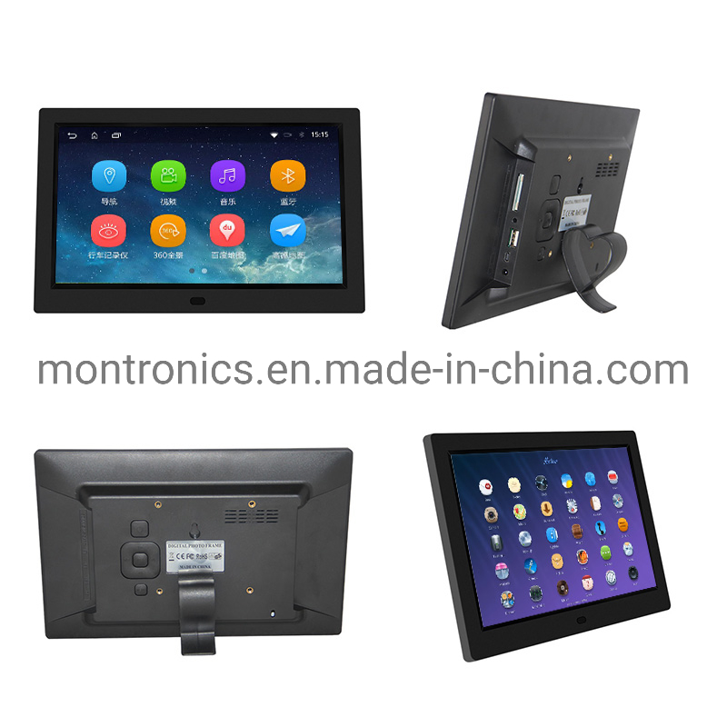 10-Inch Desktop Digital Photo Frame 1024 X 600 WiFi Android 11.0 USB Player