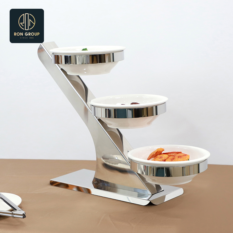 Export Quality Multi-Tier Buffet Rack for Elegant Dining Displays