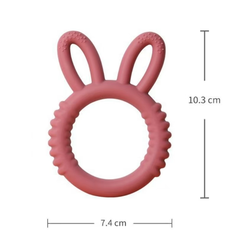 Gentle and Safe Silicone Teethers Rings for Infant Relief