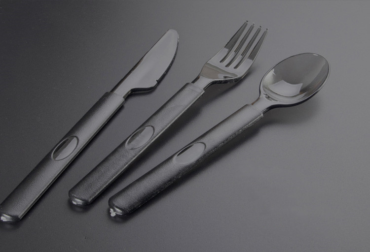 Eco-Friendly Compostable Biodegradable Disposable Folding Plastic Fork Knives Spoons Set