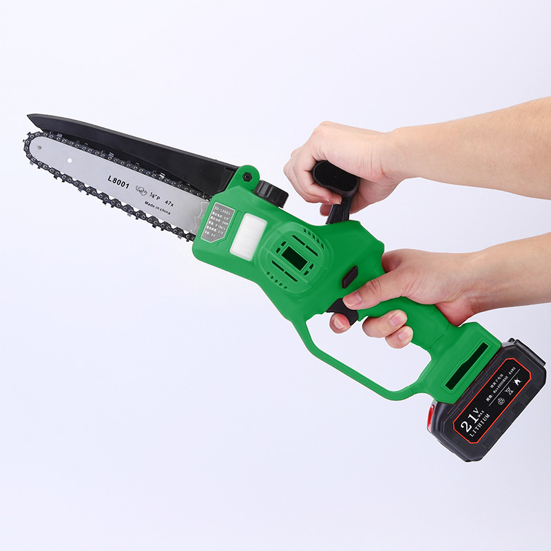 Portable Battery-Powered Mini Chainsaw with 21V 4.0ah Battery