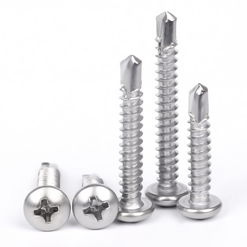 China Manufacturer M6 M8 Pan Head Screw A2 -70 Furniture Metal Stainless Steel Self Drilling Screw