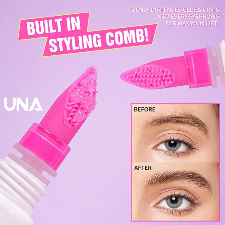 Private Label Clear Brow Liquid Gel Customized Waterproof Fixing Browgel Wild Eye Brow Setting Lifting Gel