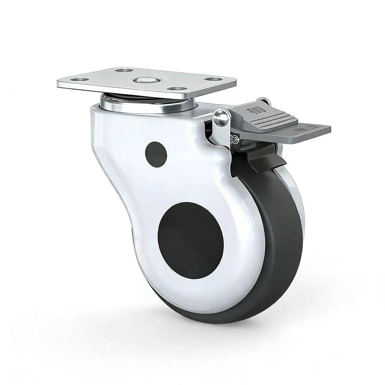 Silent, Wear-Resistant, Rust-Proof, Galvanized Threaded Rod Casters, Anti-Tangle Medical Silent Casters