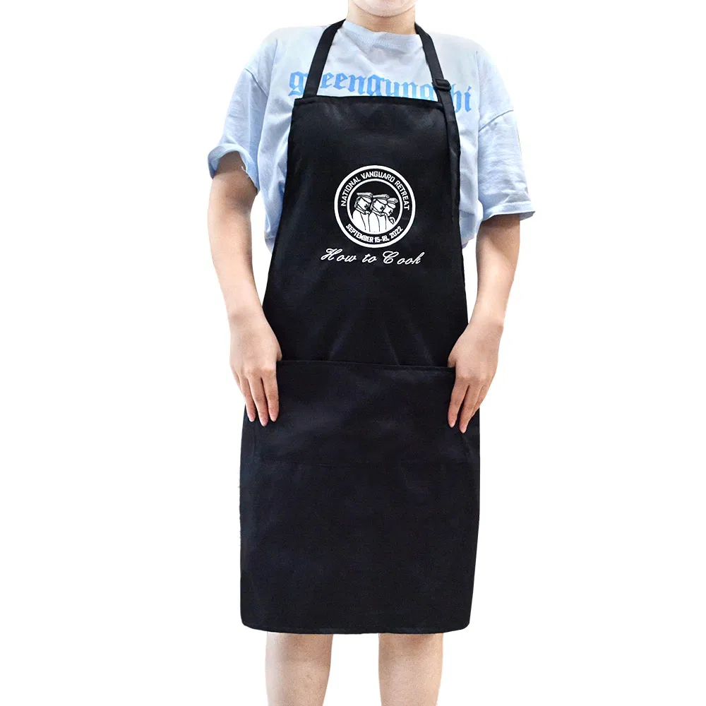 Cooking Aprons Custom Kitchen Apron Embroidery Logo Chef Uniforms Waiter Apron