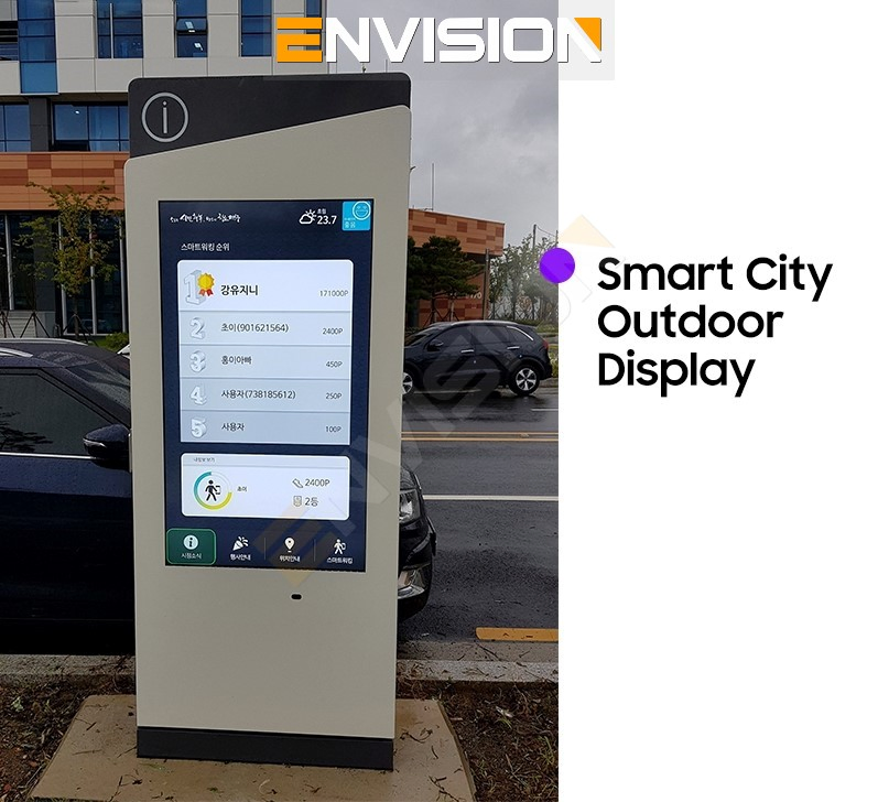 Водонепроницаемый уличный рекламный экран 49-110 дюймов