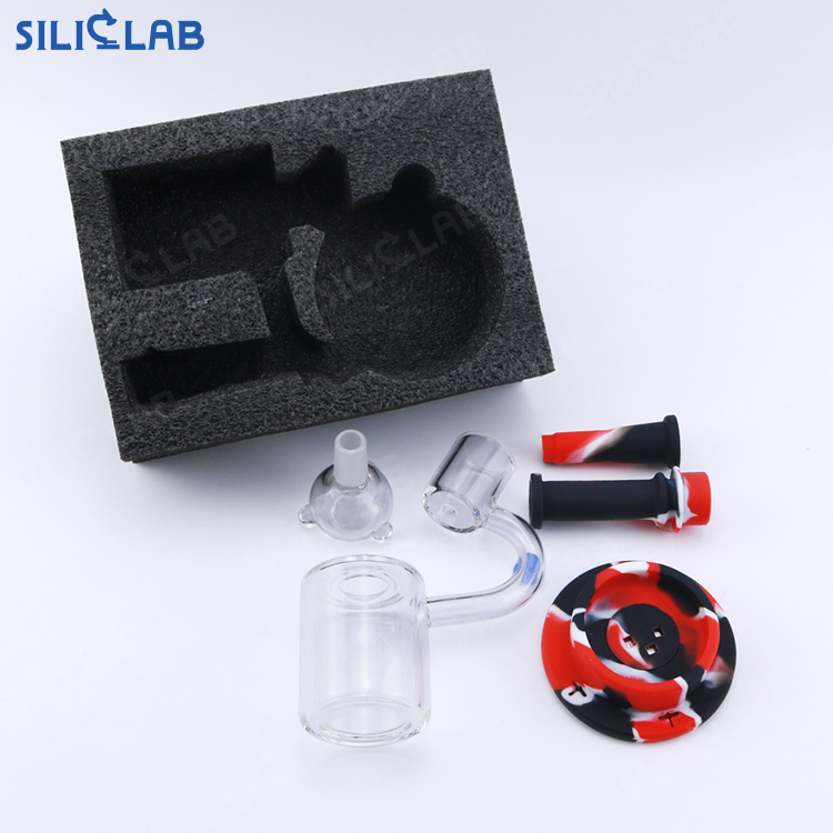 New Microscope Style Glass Bubbler Silicone Water Pipe Silicone Smoking Mouthpiece & Downstem Smoking Pipe