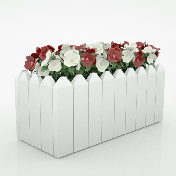 Easy to Assemble PVC White Rectangle Planting Vegetables Flower Rectangular Plastic Raised Garden Rectangle PVC Planter Boxes