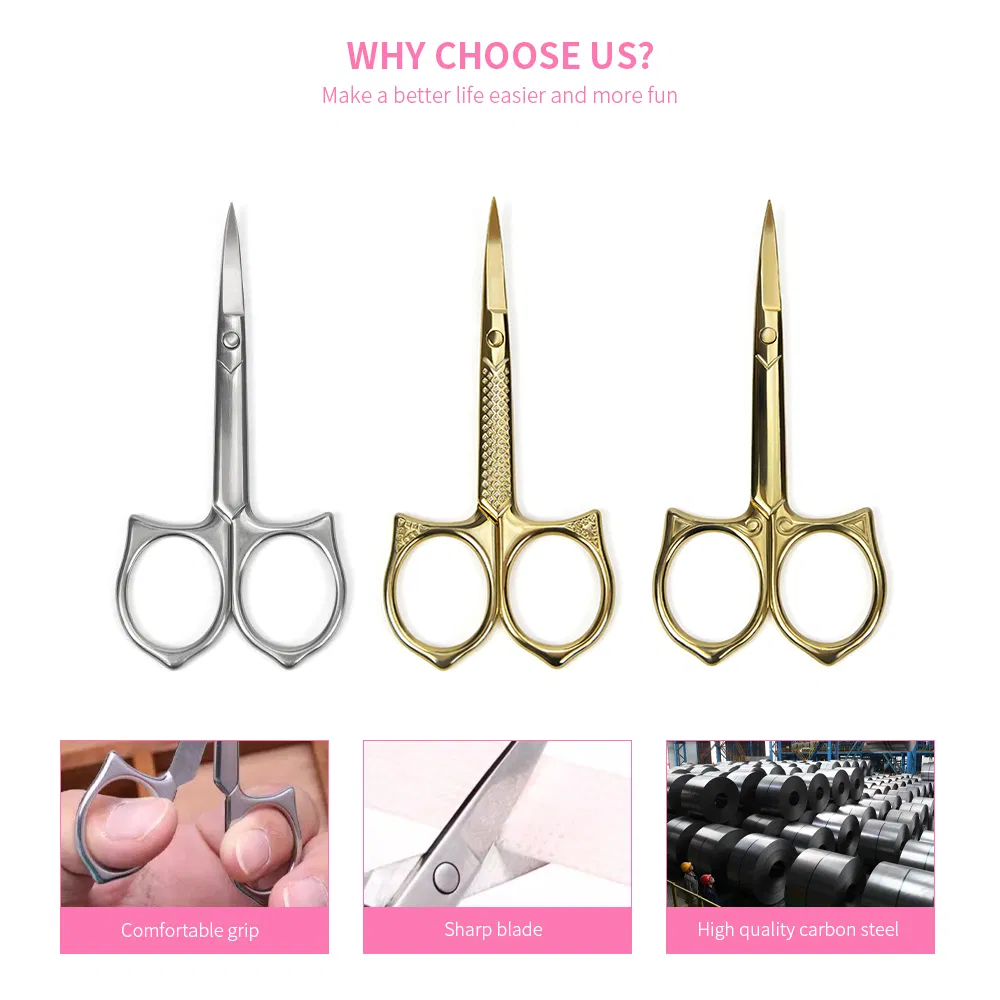 Makeup Ear Nose Eyebrow Eyelash Hair Cutting Scissor Stainless Steel Nail Beauty Barber Tailor Scissors