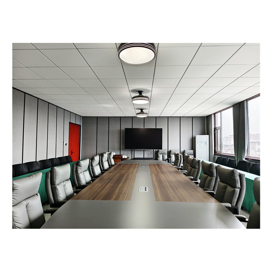 Decorative Material Acoustic Drop Ceiling Tiles 600X600 Fiberglass Suspended False Ceiling Tiles