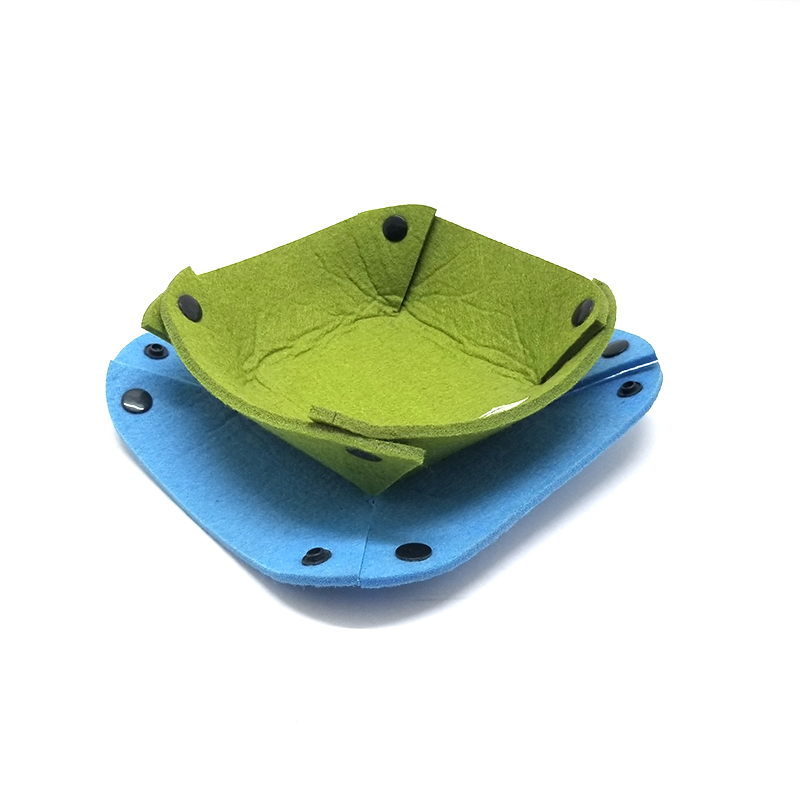 Складная корзина-органайзер из войлока