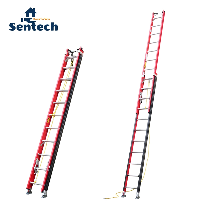 2X12 24f Telecom Extension Telescopic Fiberglass Ladder Type Ia for Professional Use