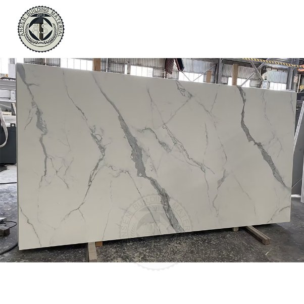 High-Grade Calacatta Aartificial Quartz Stone Countertops for Kitchen Design/Wall Panels/Vanity Tops