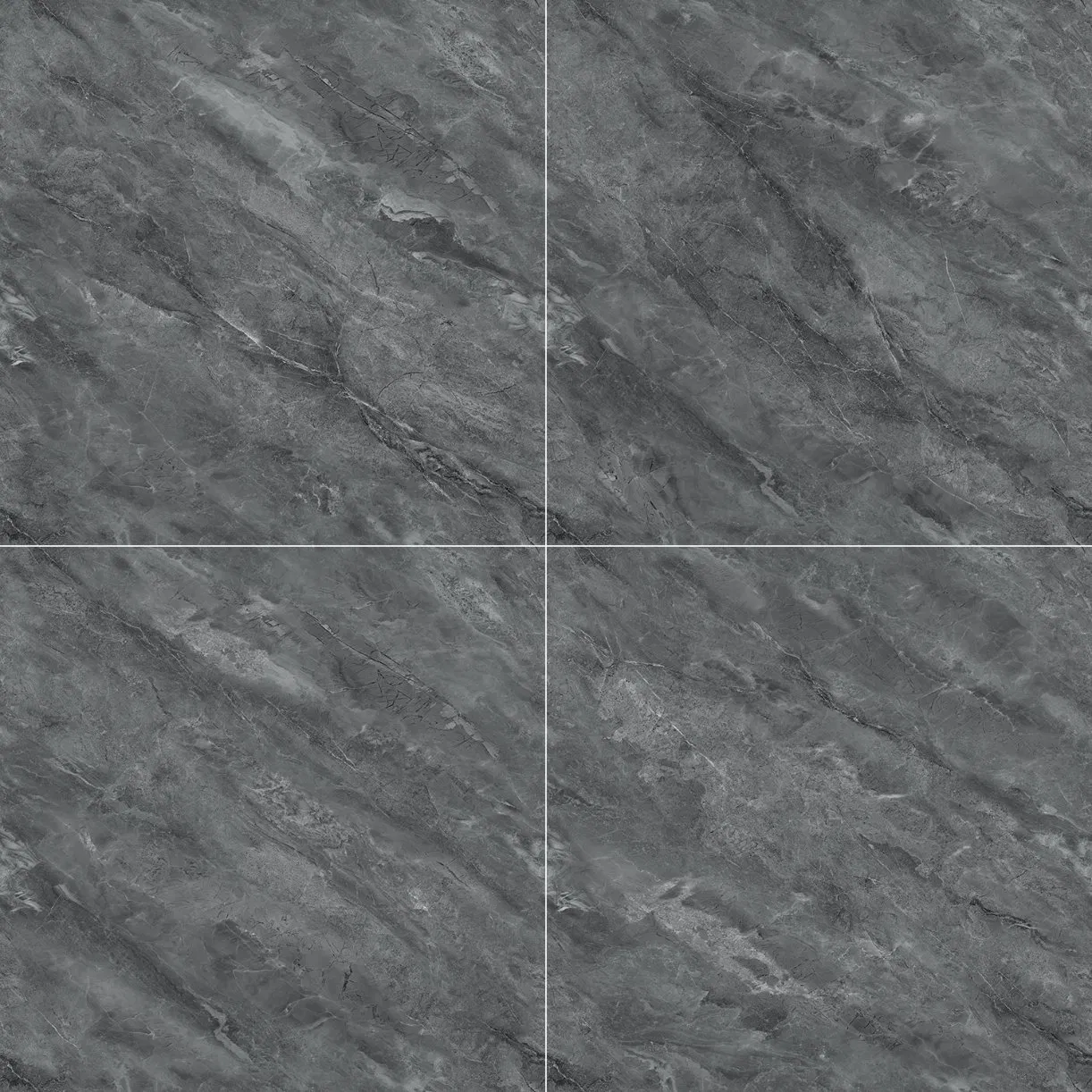 Dark Grey Glossy Surface Marble Tile Best Selling for Retail and Wholesale Foshan Factory