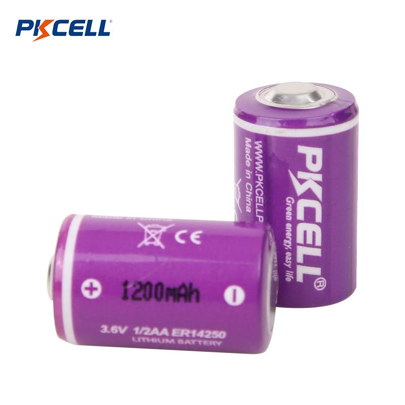 Factory Low Self Discharge Rate Primary Lithium Battery Er14250 3.6V 1/2AA 1200mAh for Meters