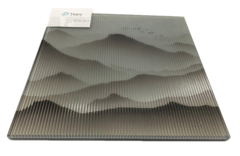 5mm+5mm Mountains and Waters Painting Laminated Wire Glass (PLW-TP)