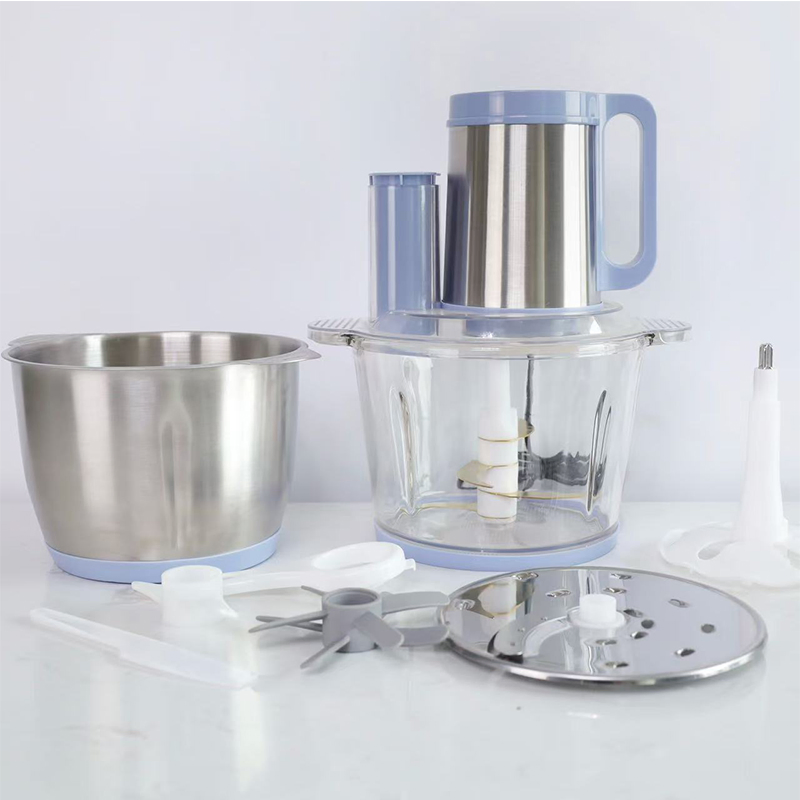 3L 400W 6 in 1 Multi-Functional Meat Grinder Electric 3 Speeds Push Switch Food Chopper with 4 Titanium Knife