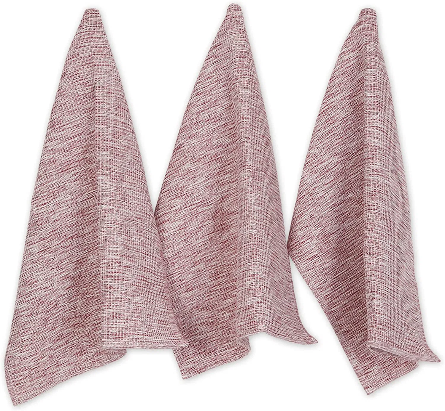 Dishtowel Set Kitchen Collection Absorbent Tonal Waffle 3 Piecestea Towels for Cleaning