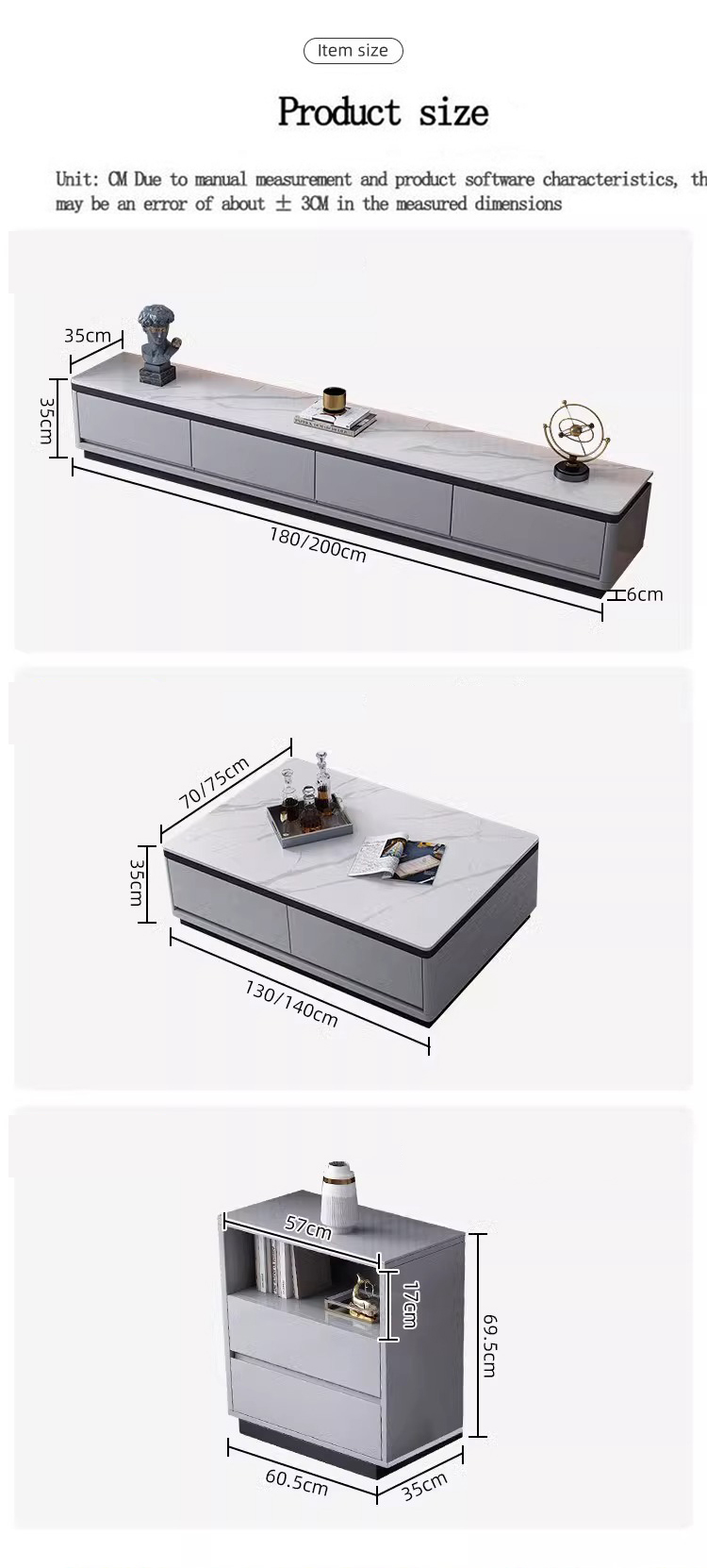 Мебель для гостиной деревянная тумба под ТВ столик комплект