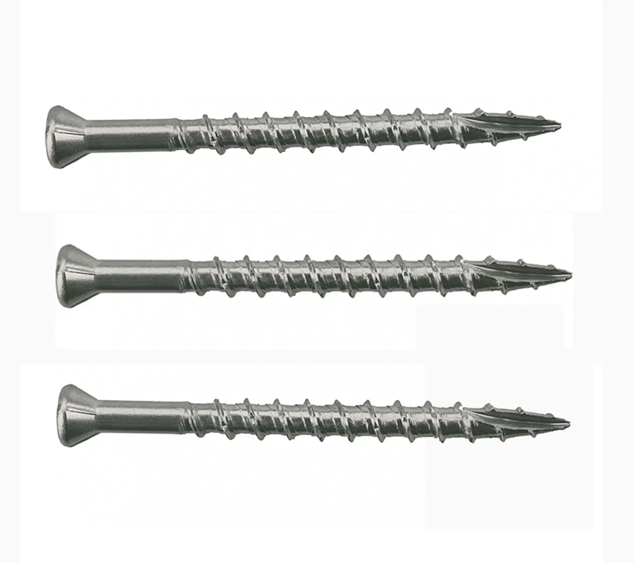 SS304 Metal Drywall Screws T25 Type 17 Knurling Thread Timber Wood Decking Screws Chipboard Screw for Wood Deck