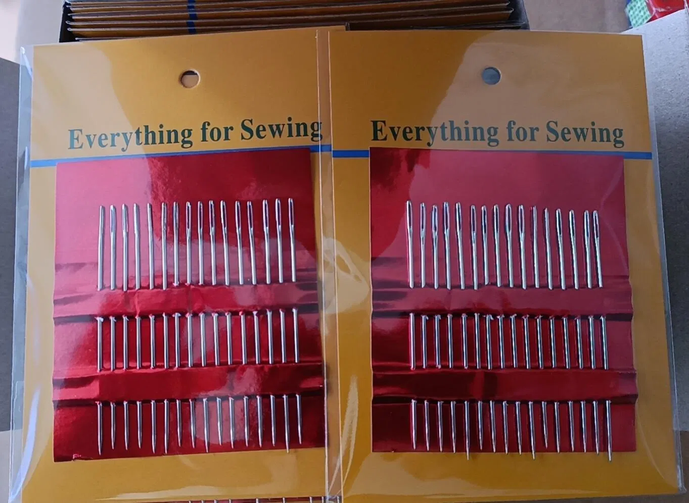 Hand Sewing Needle, Fine Carbon Steel Hand Sewing Needle Gold Tail Stitching Needles Multi-Purpose Embroidery Sewing Needles, Sewing Kit