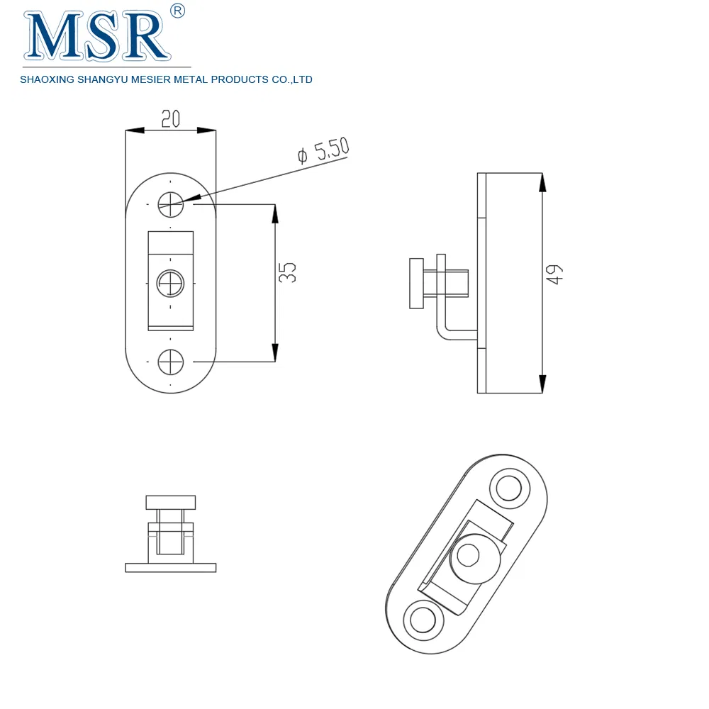 Aluminium Profiles 304 Stainless Steel Material Rotary Latch Padlock 30A
