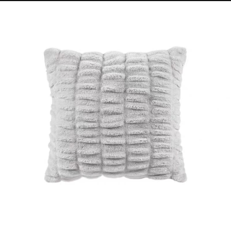 Polyester /Spandex Faux Fur Cushion of Seat Sofa Cover Pillow Gift Pillowcase