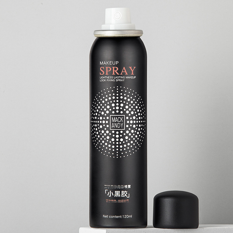 Small Black Glue Long-Lasting Makeup Setting Spray Moisturizing Spray