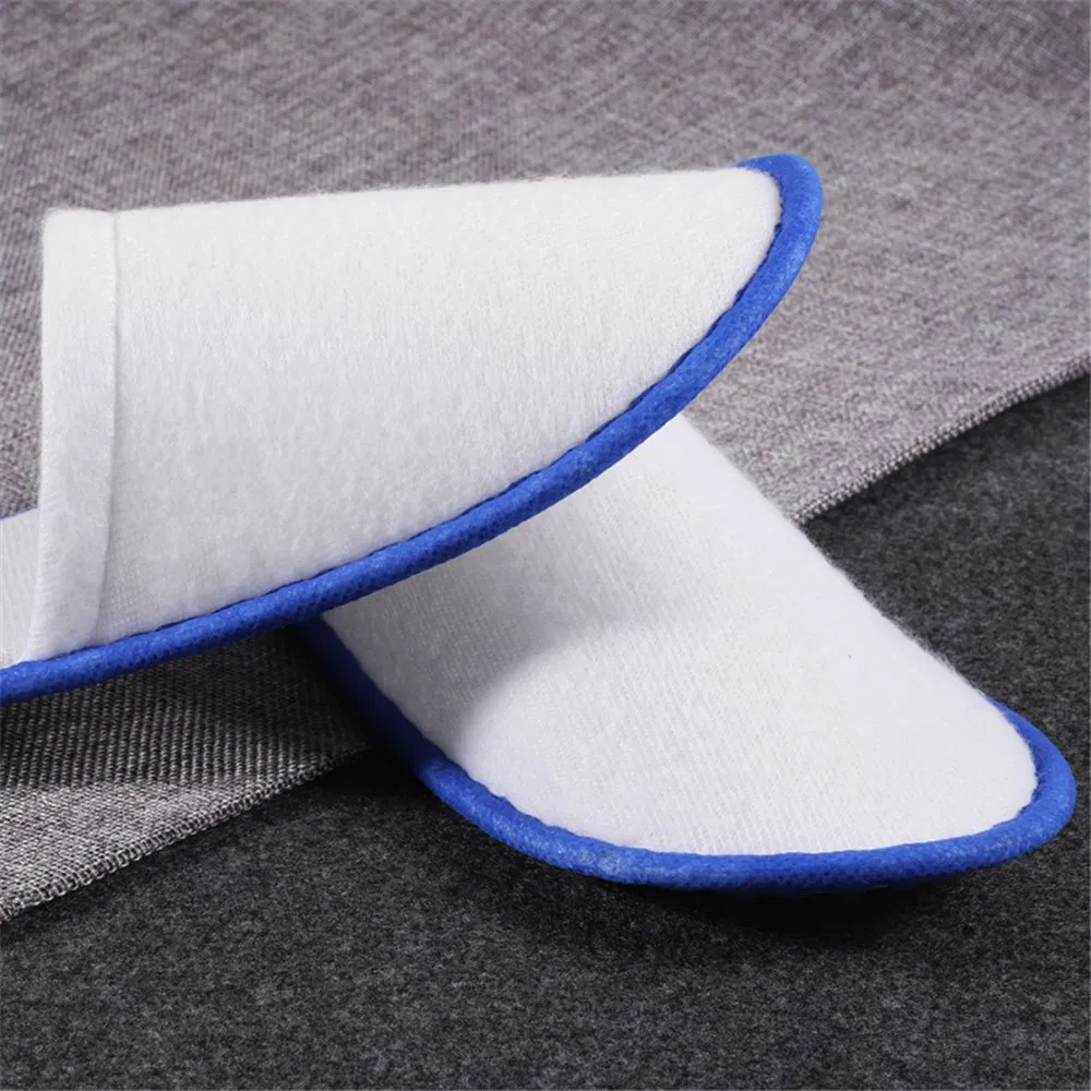 Disposable Slipper with Blue Strip for Hotel Room