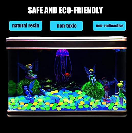 Colored Rocks Solar Stones DIY Decorative Luminous Garden Stones for Outdoor Garden Lawn Yard Aquarium Walkway Fish Tank Decor 01