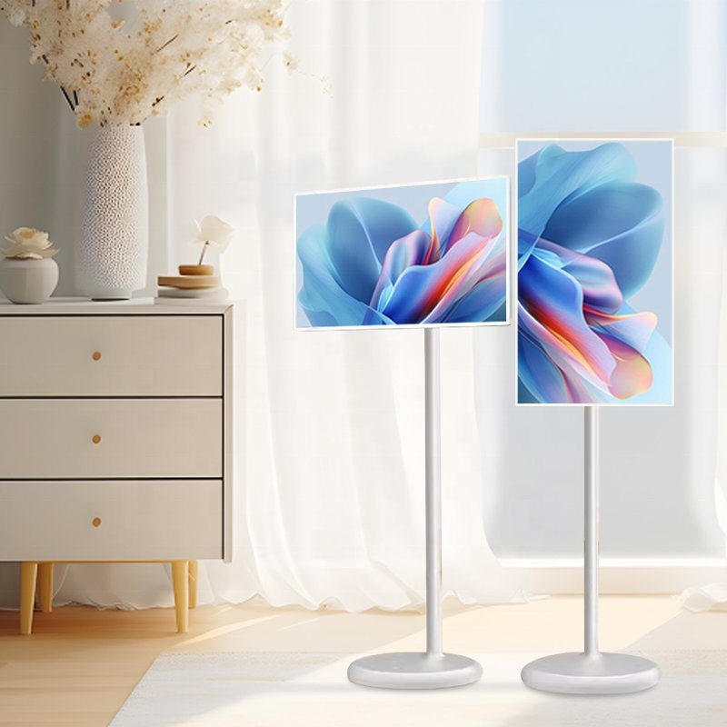 Rotatable WiFi Floor Standing Smart TV Work Studying Gaming