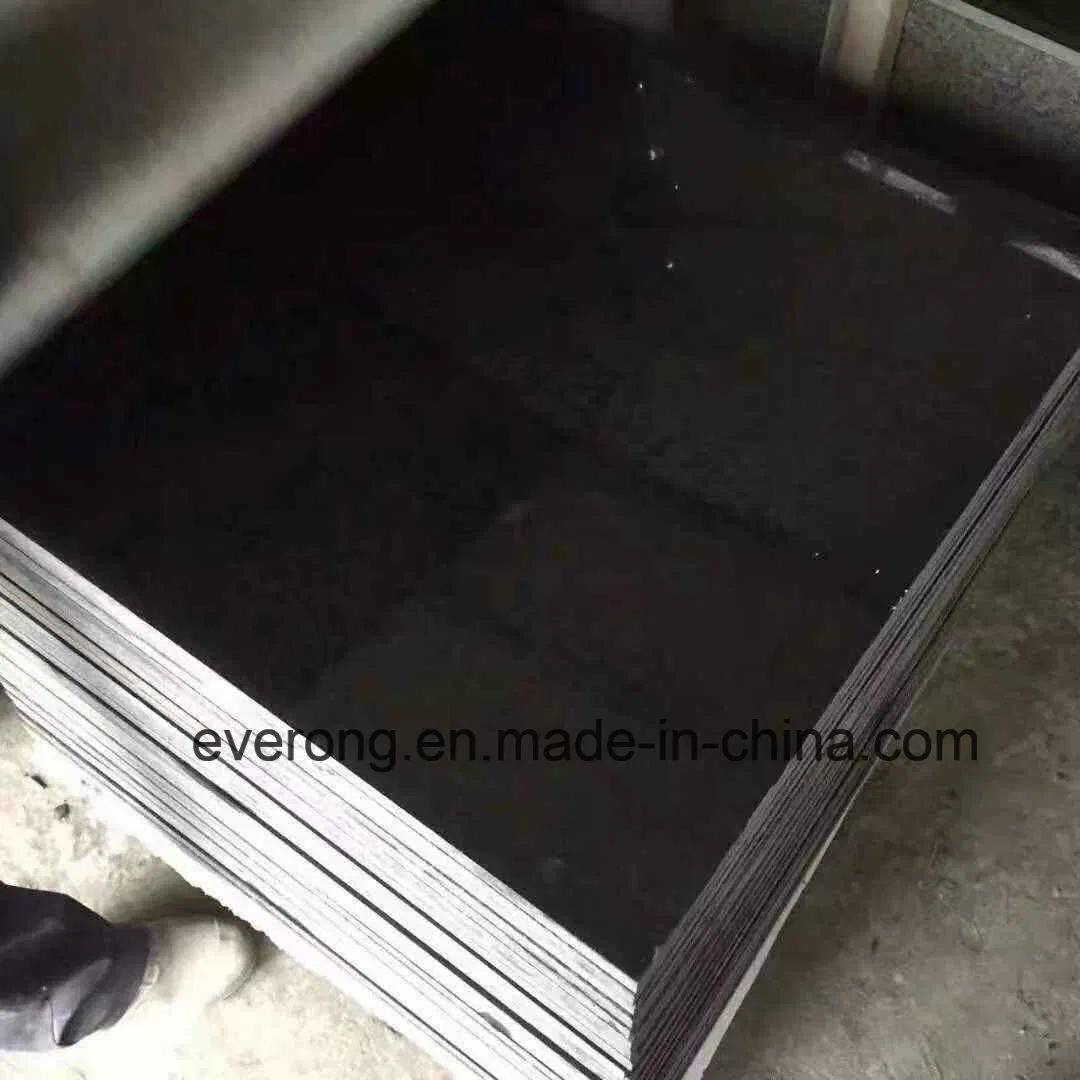 Polished, Flamed G684 (black pearl) Black Granite Tiles