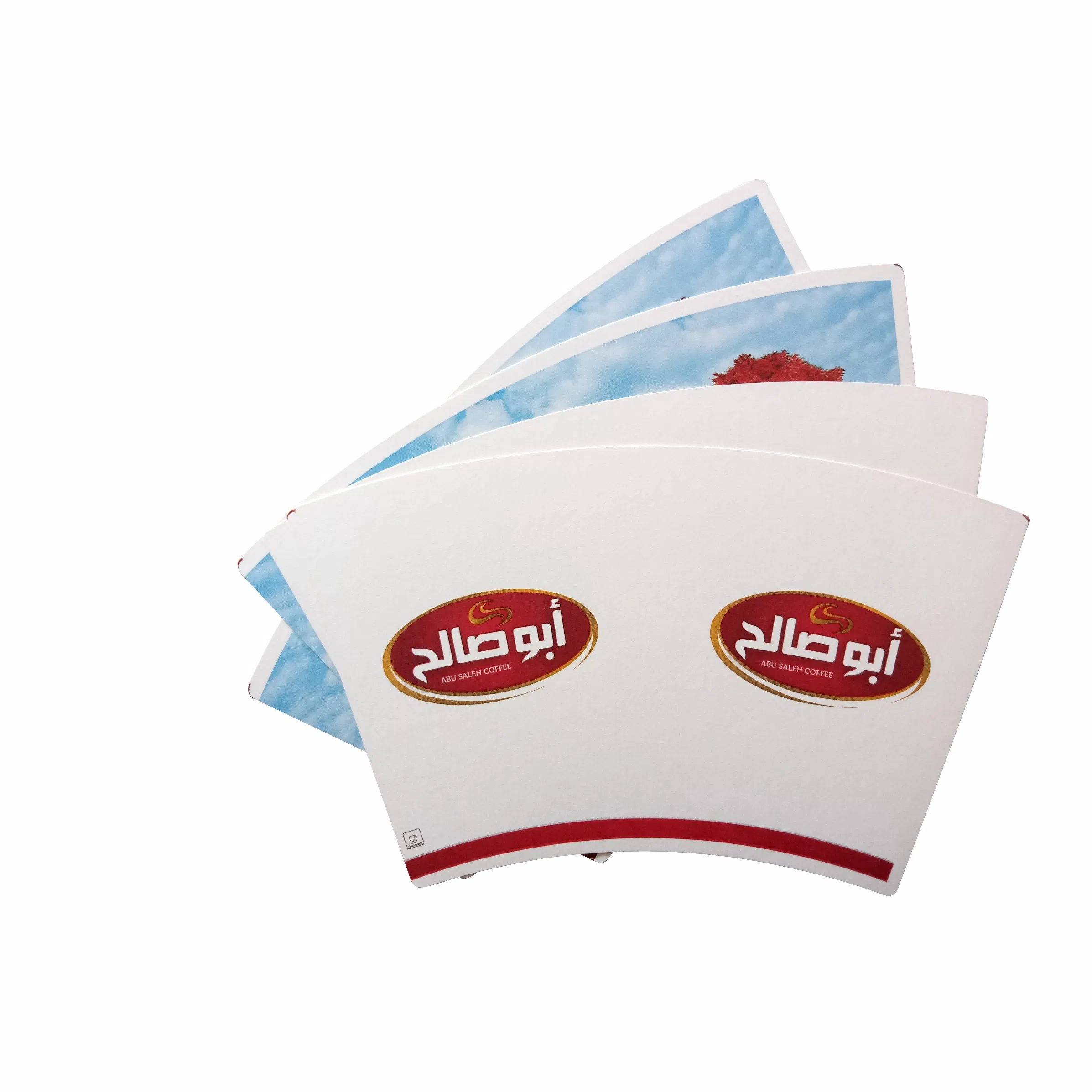 Custom Colorful Paper Cup Fan for Disposable Paper Cup