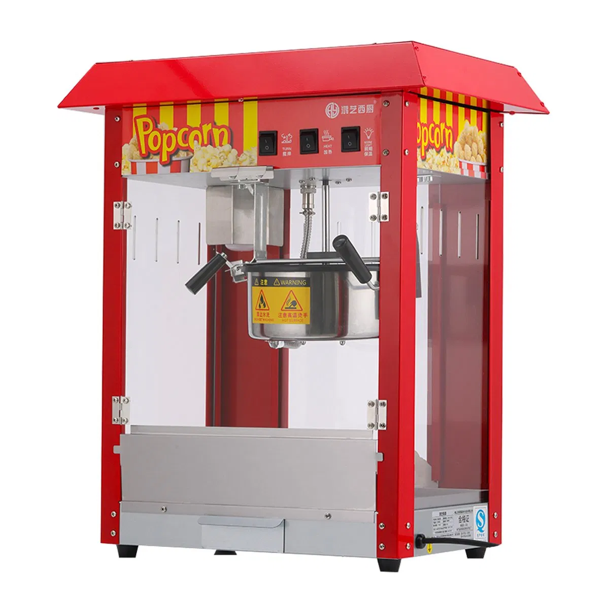 Chinese Supplier Small Easy to Clean Popcorn Machine for Casual Food Factories