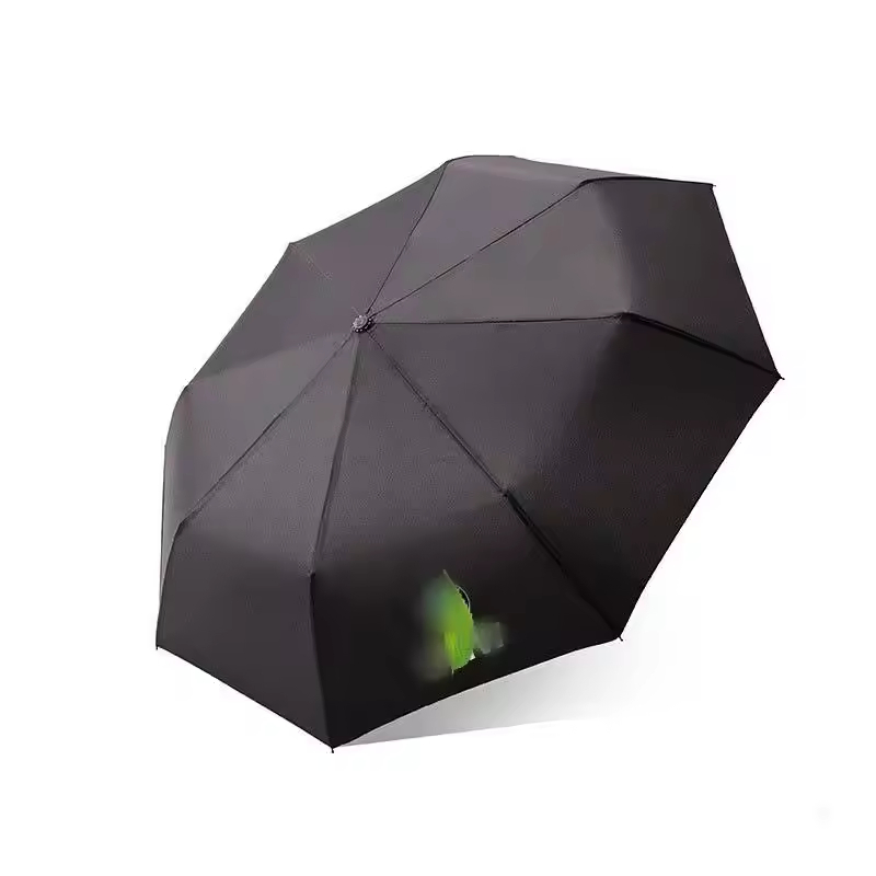 3 Fold Waterproof Umbrella Gift Umbrella with Wood Handle