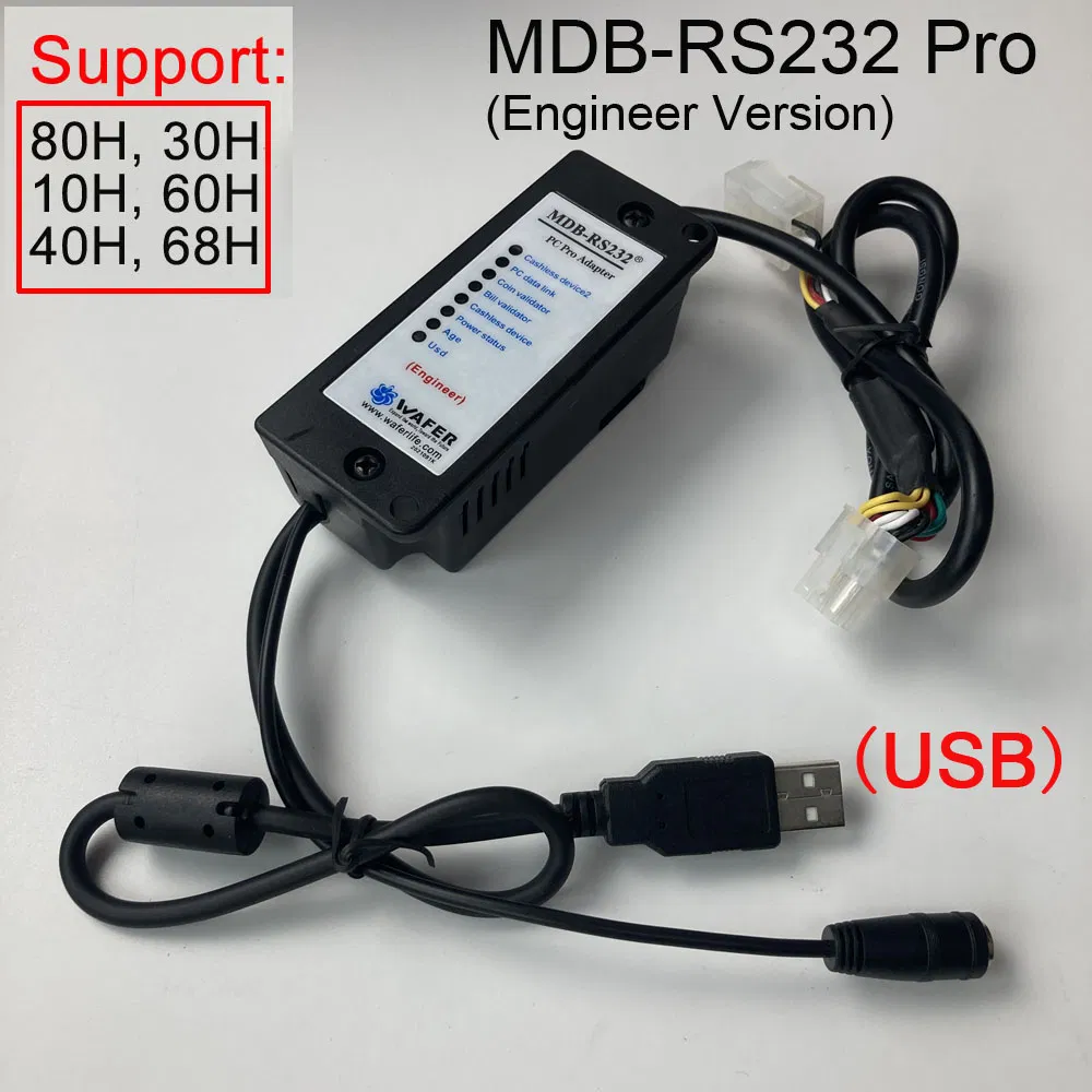 USB PRO Version Mdb-RS232 Support Age Verification 40h and All Mdb Payment Devices
