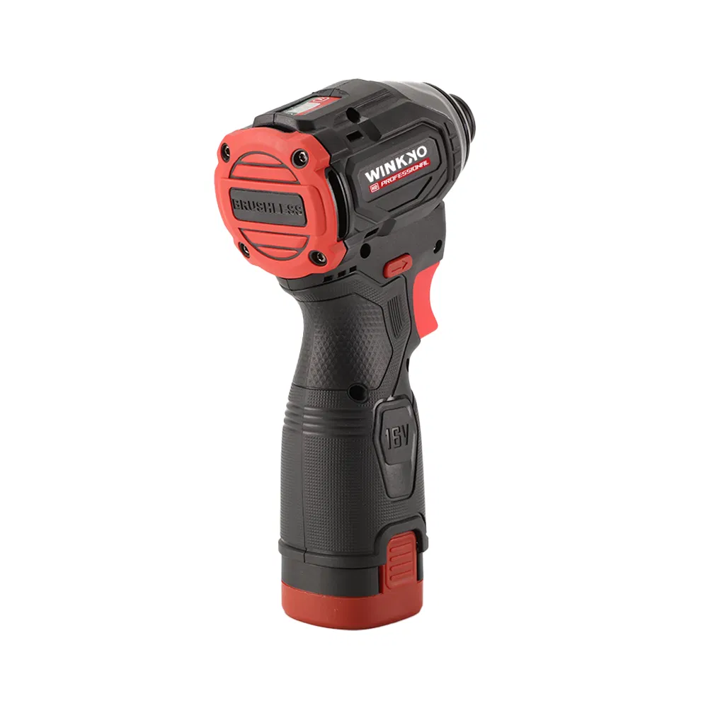 16V Brushless Motor Battery Heavy Duty Winkko Semiautomatic Electricity Winkko Injection Case 1.0kg Taladro Cordless Impact Screwdriver
