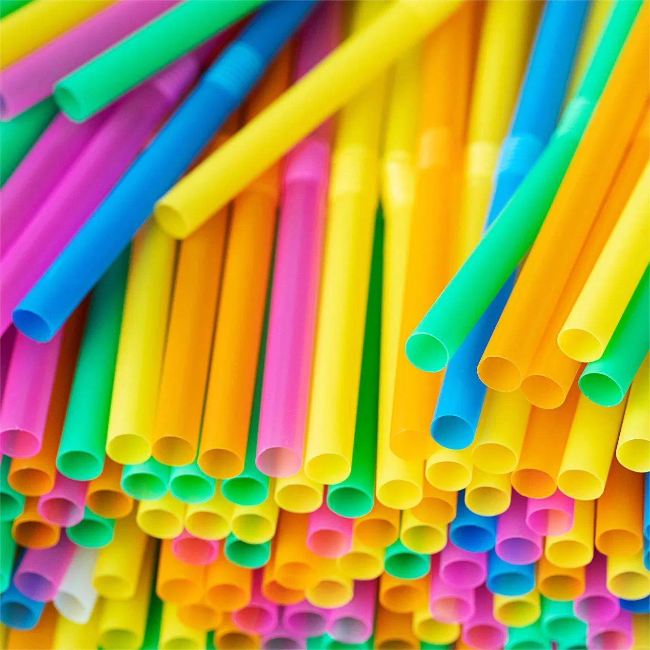 Food Grade Custom Disposable Plastic PP Flexible Straw for Takeaway