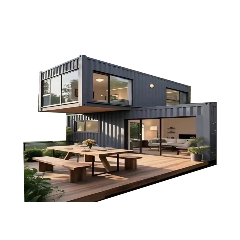 Commercial Modular Steel Structure Container Shop Quick Build Integrated Prefab House