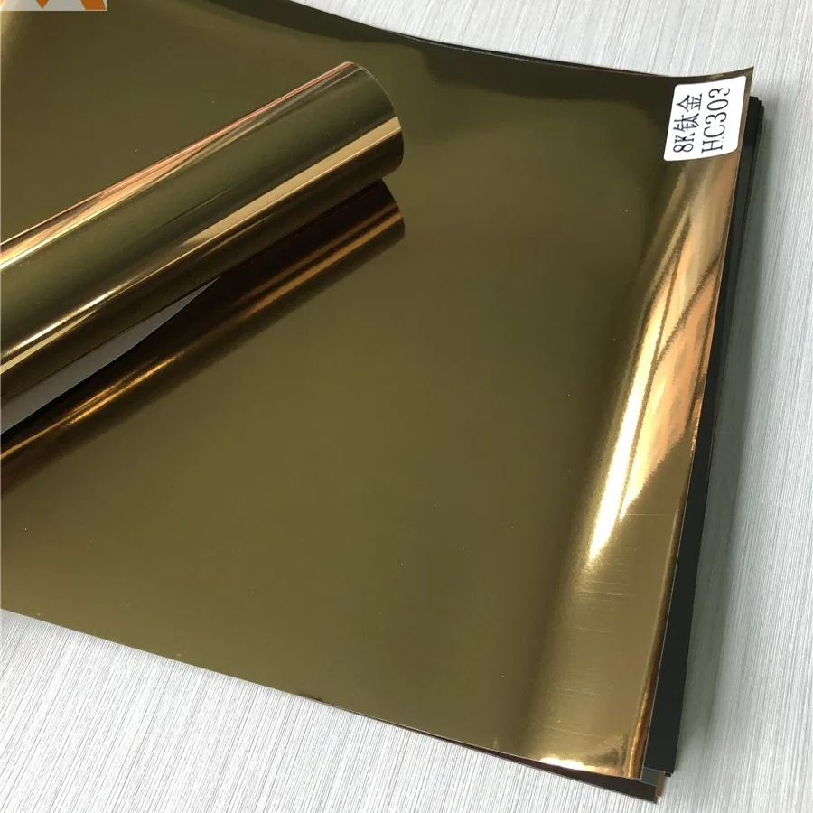 Glossy/Matte Decorative PVC Film with Metallic Color Wall Panel