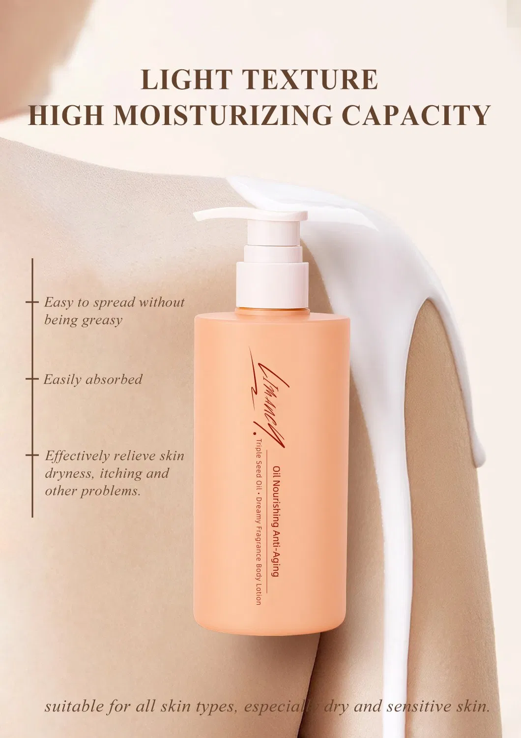 Luxury Scented Triple Seed Oil · Dreamy Fragrance Body Lotion
