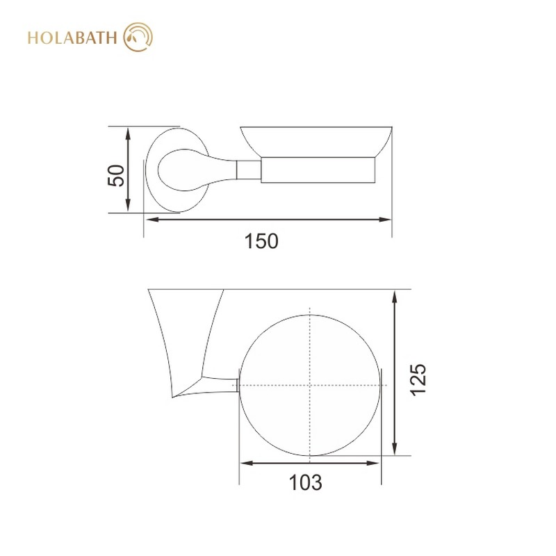 304 Stainless Steel Soap Dish Wall Mounted Rust-Resistant Bathroom Shelf Organizer