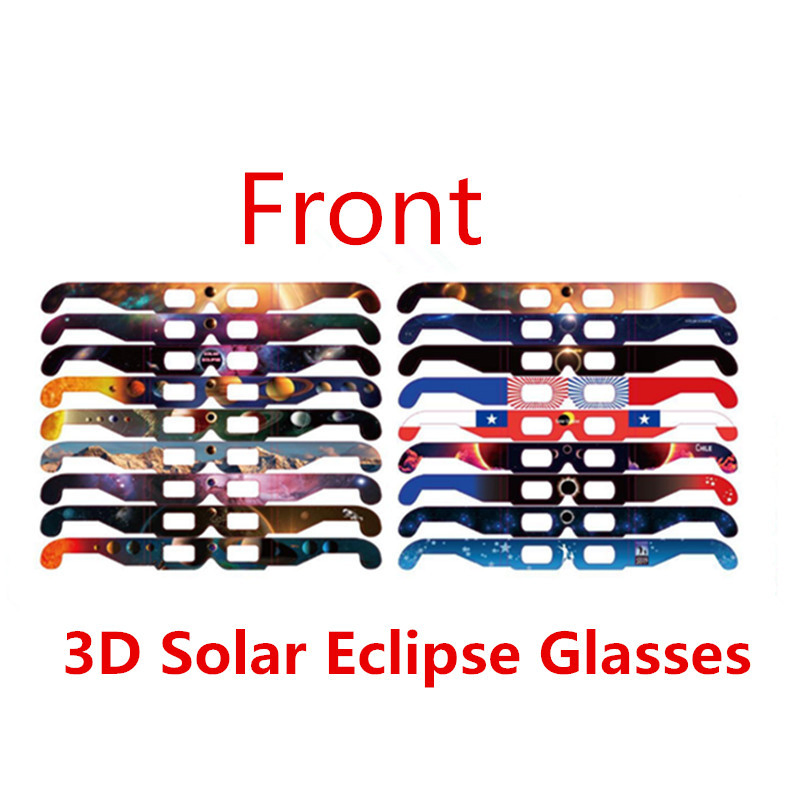 April 8 2024 Solar Eclipse Glasses Customized Design Eclipse Viewing 3D Paper Glasses