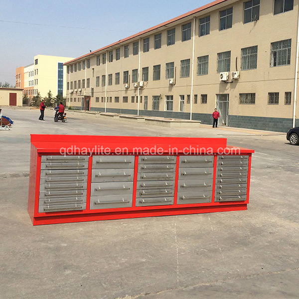 30 Drawer Ball Bearing Steel Tool Chest with Wooden Top