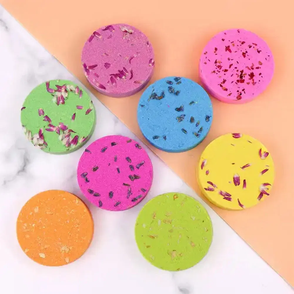 Customize Supplies Relaxation Relief Home SPA Clay Shower Gel Cleaning Tablets Bomb for Bath and Body Care