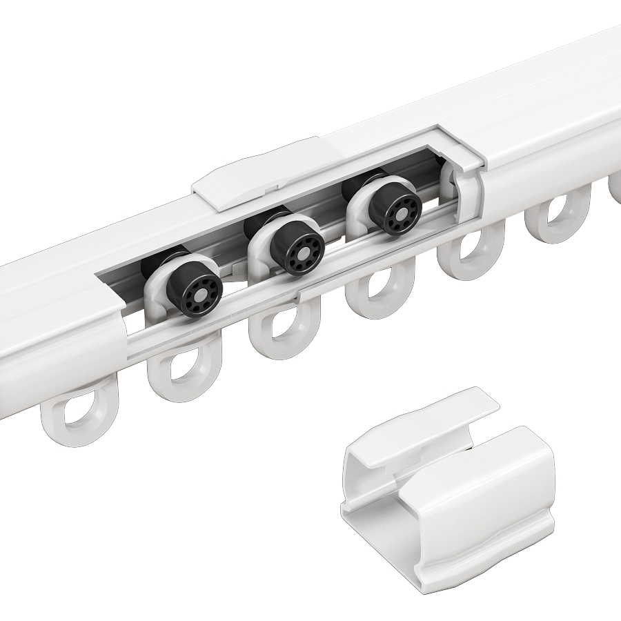 Motorized Single Double Curtain Track System for Effortless Home Automation
